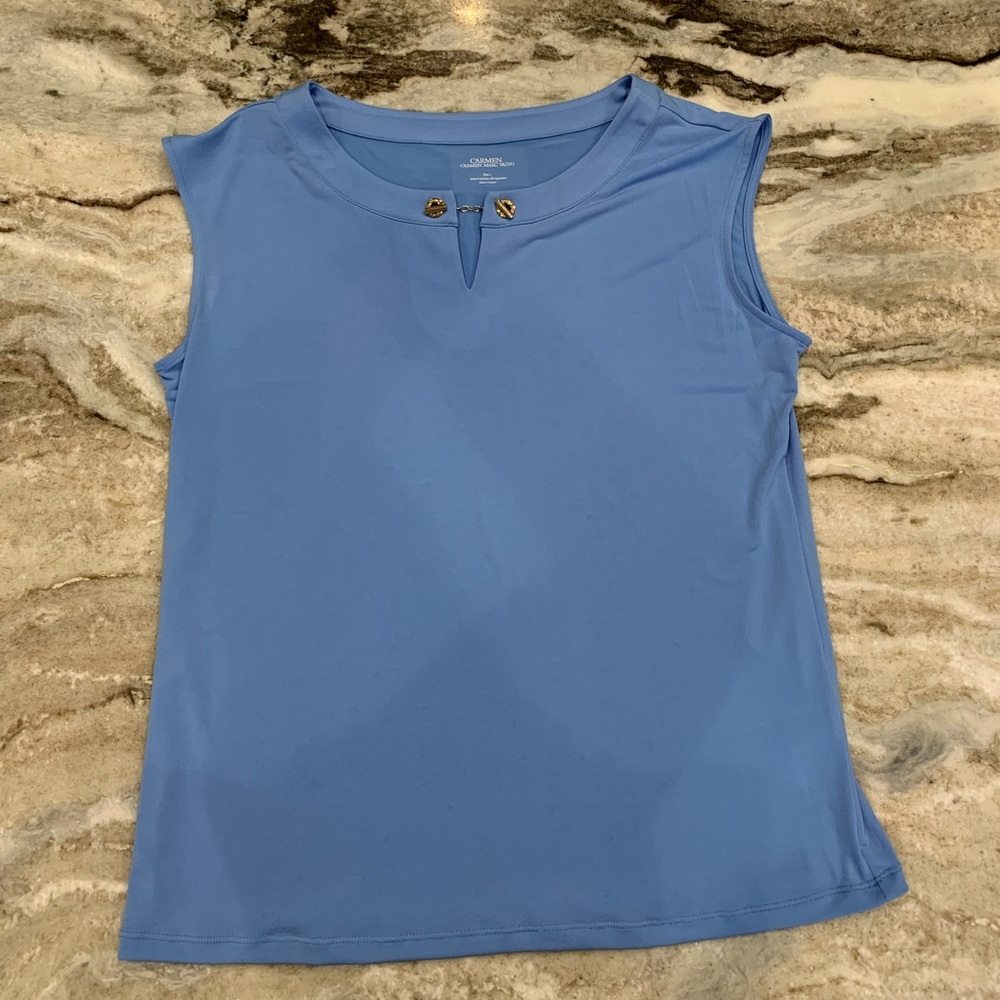 Carmen Tiffany blue top